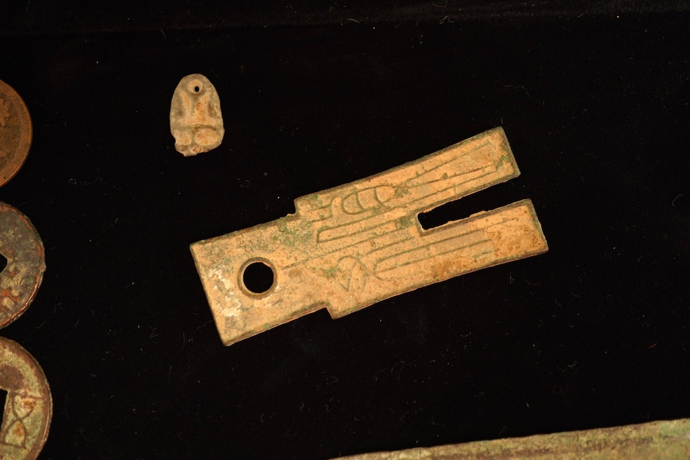 Westminster, coins of ancient China collection, including bone cowrie, the bronze to cowrie ghost face money, Ming Zi Dao coin knife money, Pan Liang coin, Zhuo Pu spade coin, and Hung Wu coin